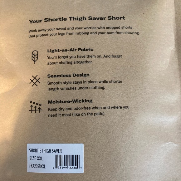 Knix Shortie Thigh Saver in black XL BNWT - Picture 2 of 8